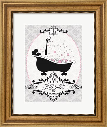 Framed Mommy&#39;s Bubble Bath 06 Print