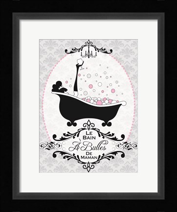 Framed Mommy's Bubble Bath 06 Print