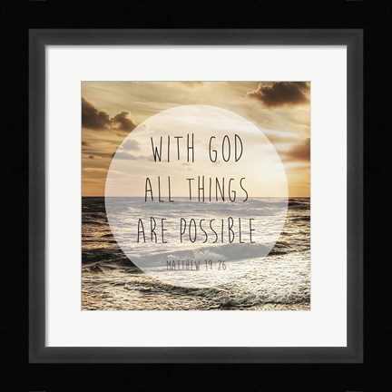 Framed Godly Possibilities Print