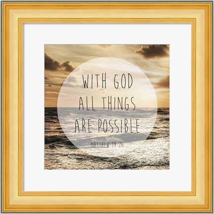 Framed Godly Possibilities Print