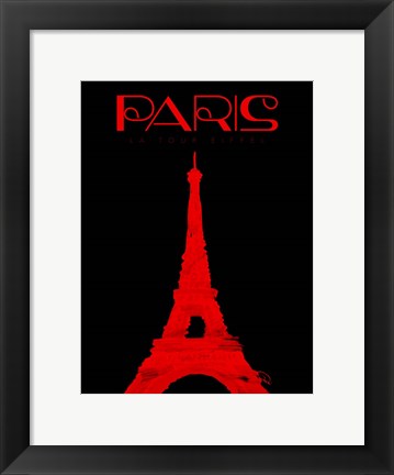 Framed Paris Magazine Simple Print
