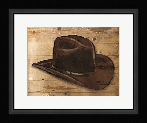 Framed Sketched Hat Print