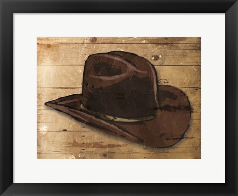 Framed Sketched Hat Print