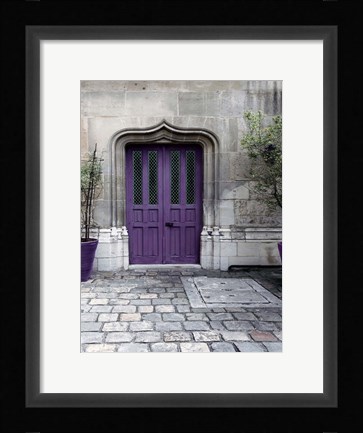 Framed Purple Door 4 Print