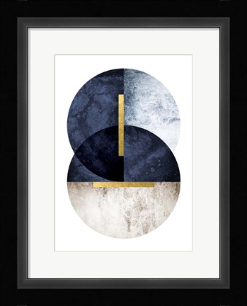 Framed Dark Navy Print