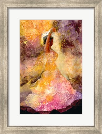Framed Flourished Dancer 1 Print