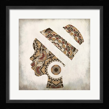 Framed Mandala Silhouette Print