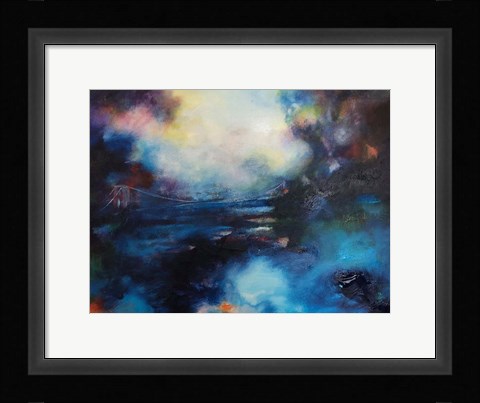 Framed Blue Bridge Print