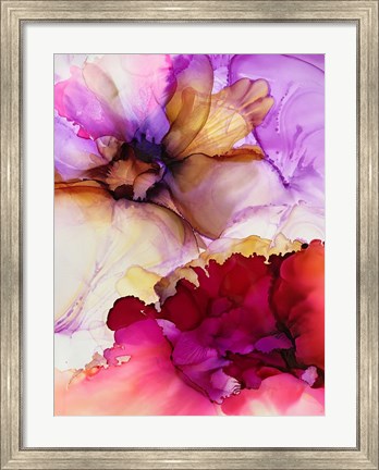 Framed Vibrant Pink Flowers Print