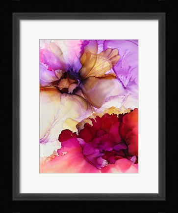 Framed Vibrant Pink Flowers Print