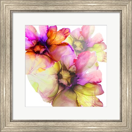 Framed Vibrant Floral 1 Print