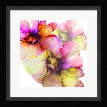 Framed Vibrant Floral 1 Print