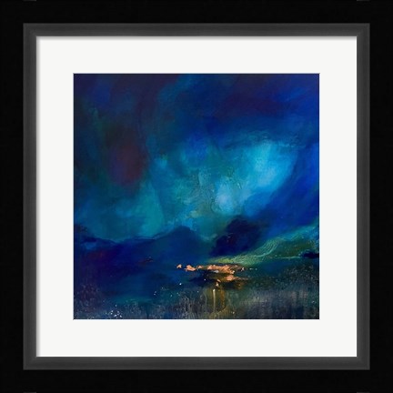 Framed Deep Green Seascape Print