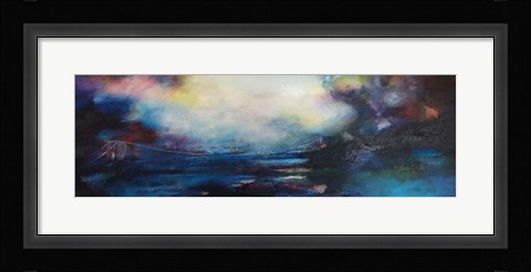 Framed Crossing Blue Bridge Print