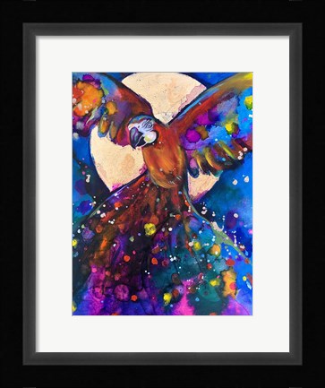 Framed Vibrant Parrot Print