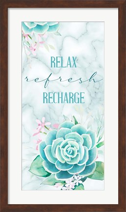 Framed Relax Recharge 1 V2 Print