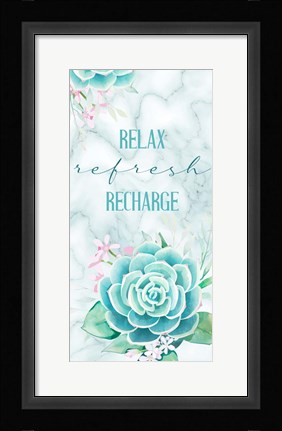 Framed Relax Recharge 1 V2 Print