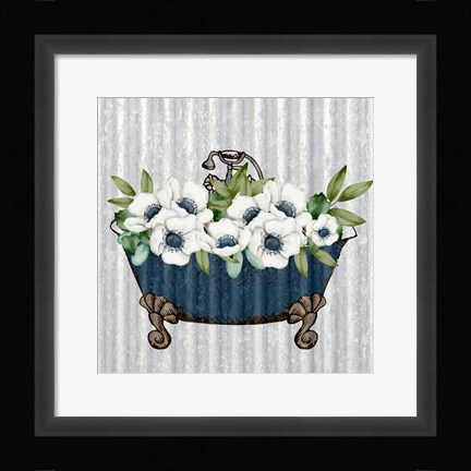 Framed Galvanized Bath 2 Print