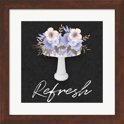 Framed Refresh Floral Sink Print