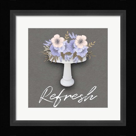 Framed Unwind Floral Sink 2 Print