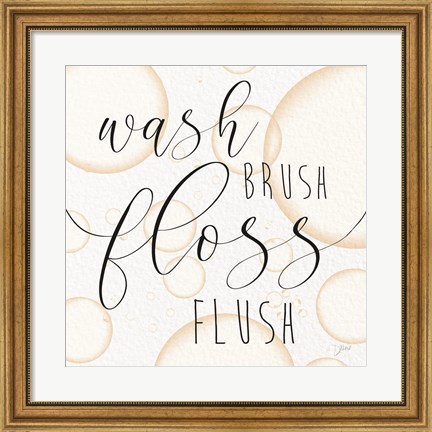 Framed Wash Brush Print