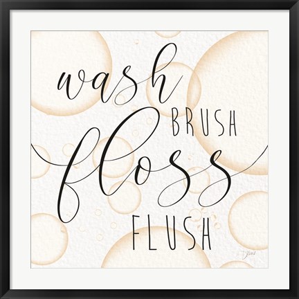 Framed Wash Brush Print