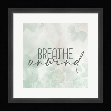 Framed Eucalyptus Unwind 2 Print