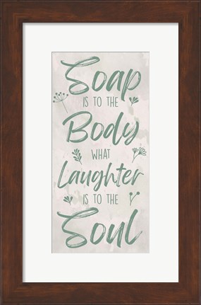 Framed Soap And The Soul Print