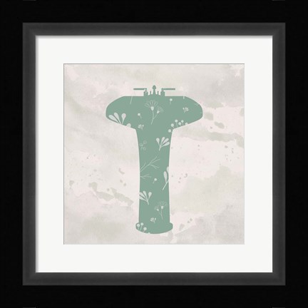 Framed Floral Bath Essentials 2 Print