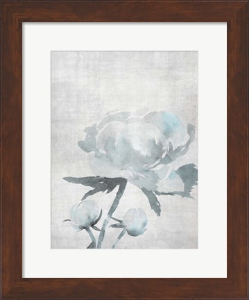 Framed Watercolor Blooms 1 2.0 Blue Print