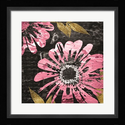 Framed Black Rose 1 Print