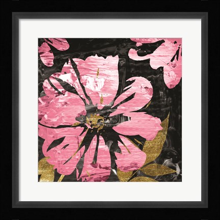 Framed Black Rose 2 Print