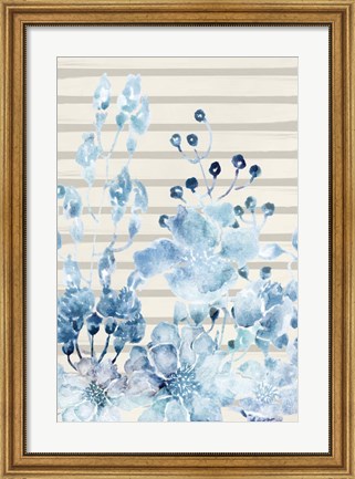 Framed Wildflower Blues 2 Print