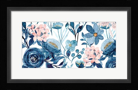 Framed Floral Panel Print