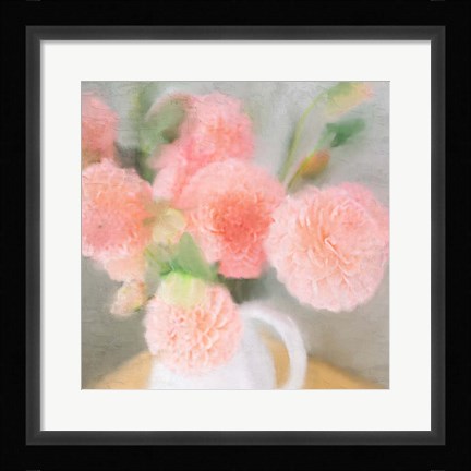 Framed Pink Carnations Print