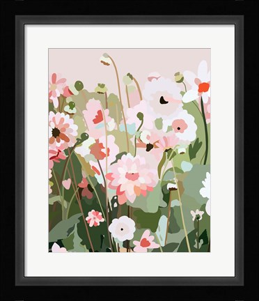 Framed Floral Field Print