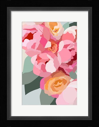 Framed Large Peonies Print