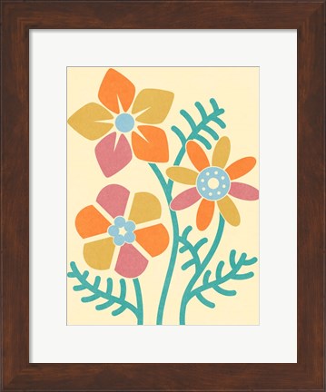 Framed Split Blooms Print