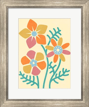 Framed Split Blooms Print