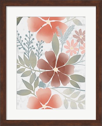 Framed Fall Blossoms 1 Print