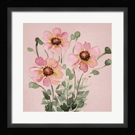 Framed Blooming Bunch 1 Print