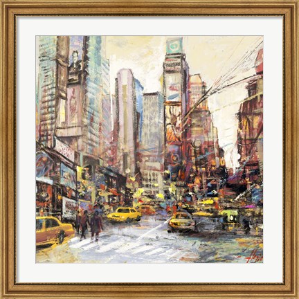 Framed Mattino su Manhattan (detail) Print