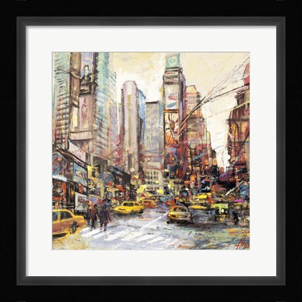 Framed Mattino su Manhattan (detail) Print