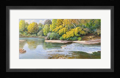 Framed Torrente nei Boschi Print