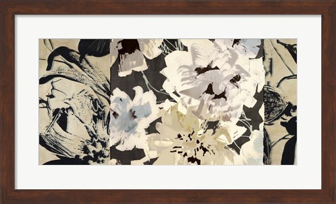 Framed Earth Flowers II Print