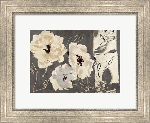 Framed Earth Flowers I Print