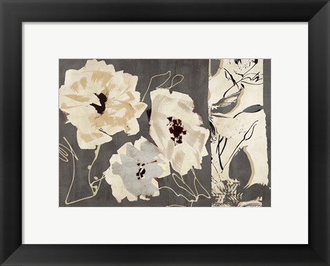 Framed Earth Flowers I Print