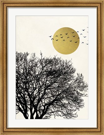 Framed Migrant Birds I Print