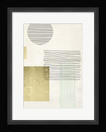 Framed Lines and Shapes III Print
