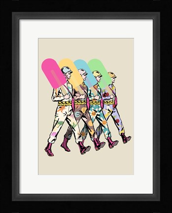 Framed No War Army Print